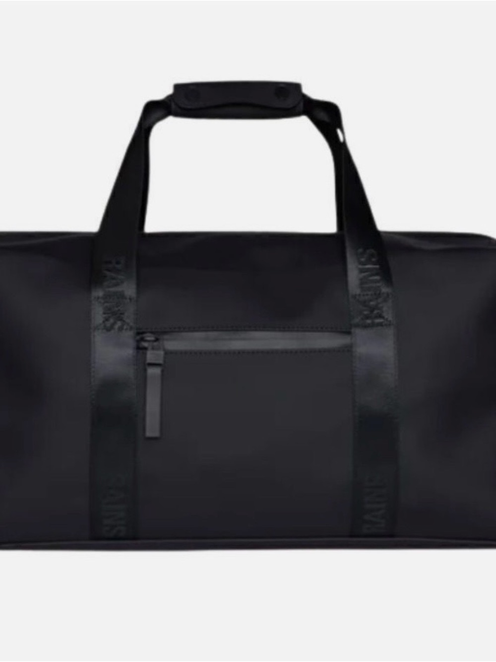 Rains Black Weekender Duffel Bag